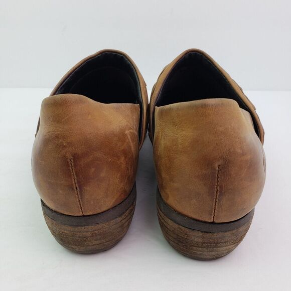 Born Hensley Womens Size 8 Brown Leather Slip On Western Clog Bootie Shoes - Picture 6 of 11